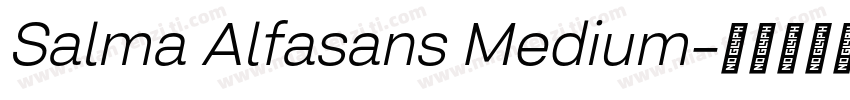 Salma Alfasans Medium字体转换